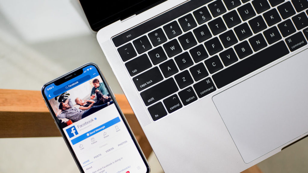 Small Business Facebook Tips Laptop