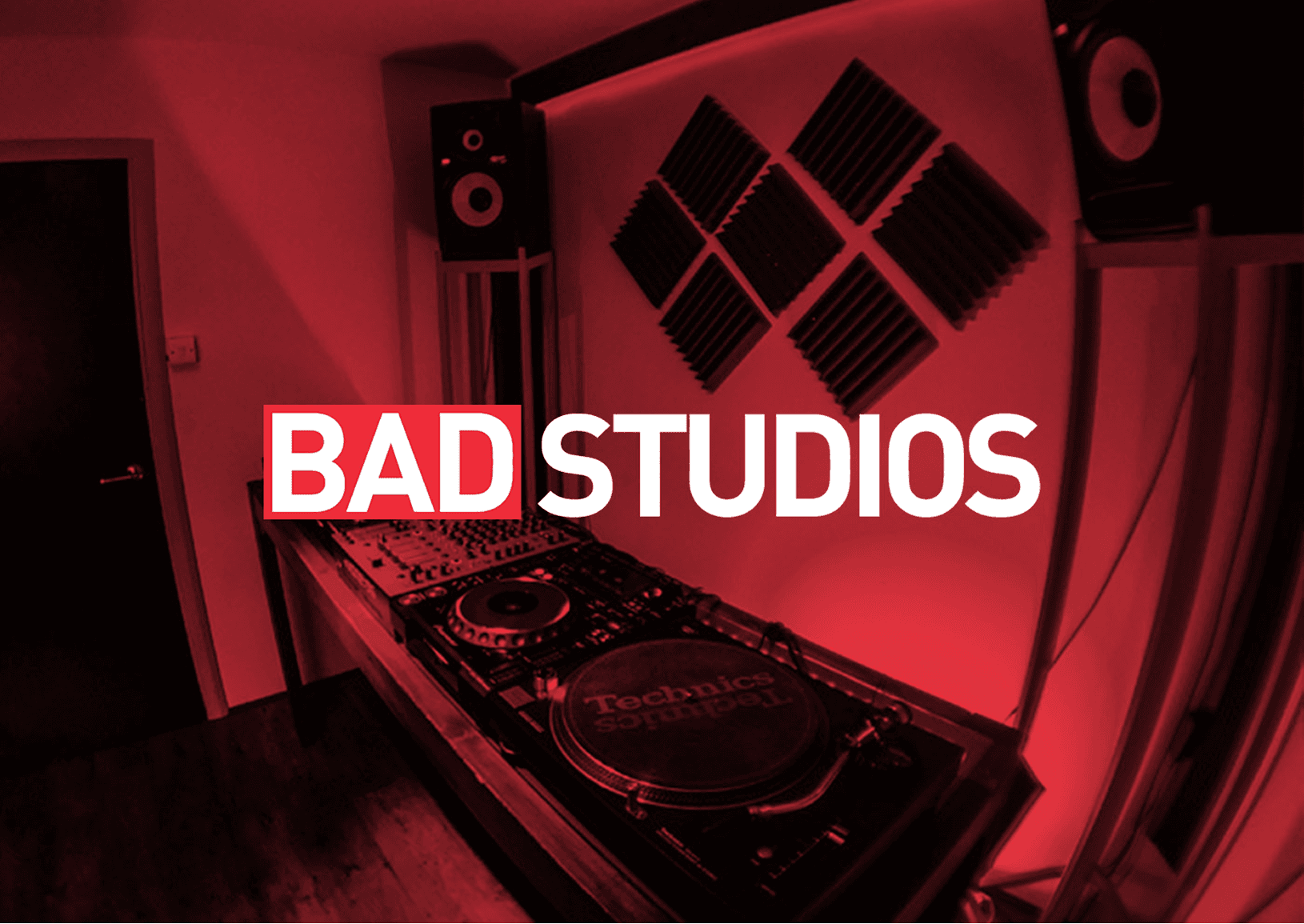 BAD Studios red logo website design from ubie websites