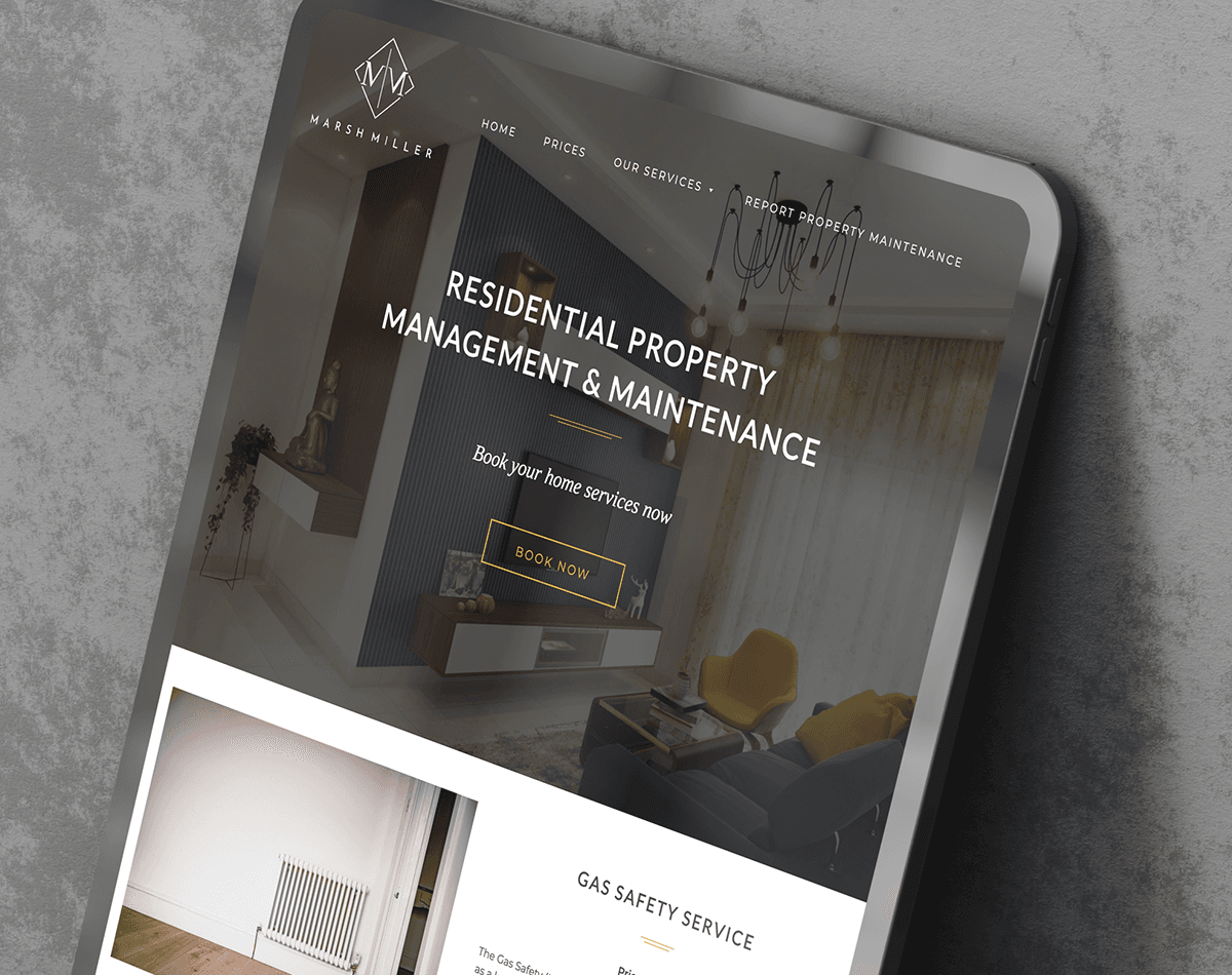 Marsh Miller Website Example iphone