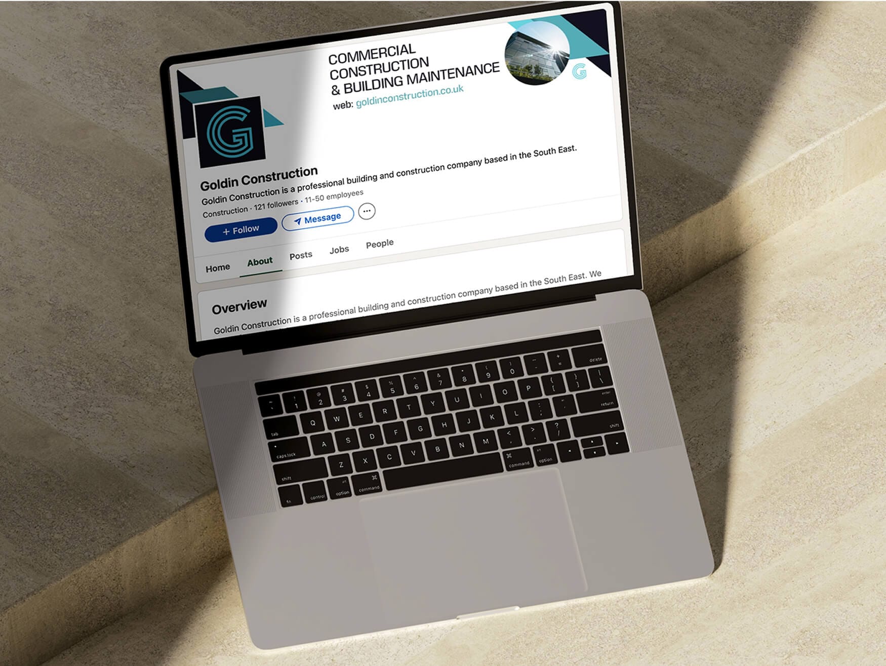 goldin construction social media branding